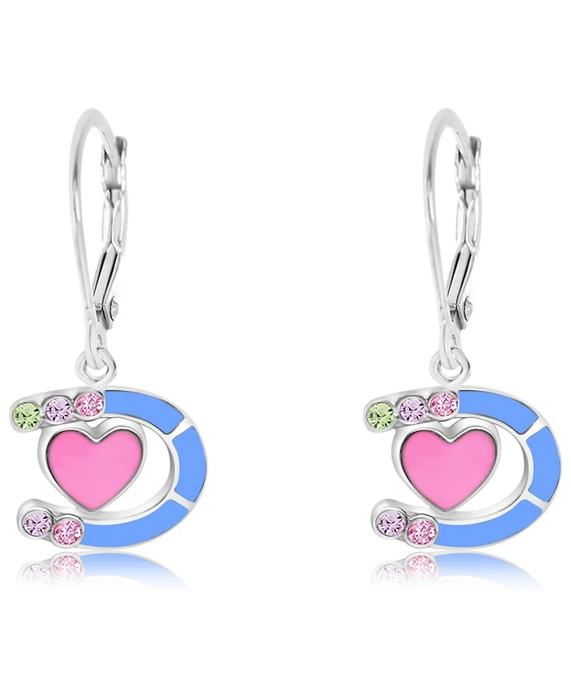 Chanteur Kids Heart Horseshoe Hypoallergenic Earrings for Girls with Leverbacks