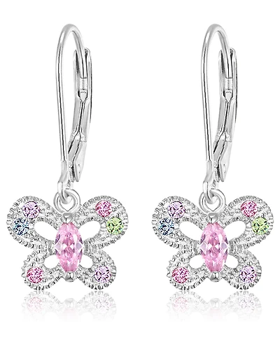 Chanteur Kids Butterfly Hypoallergenic Earrings for Girls with Leverbacks