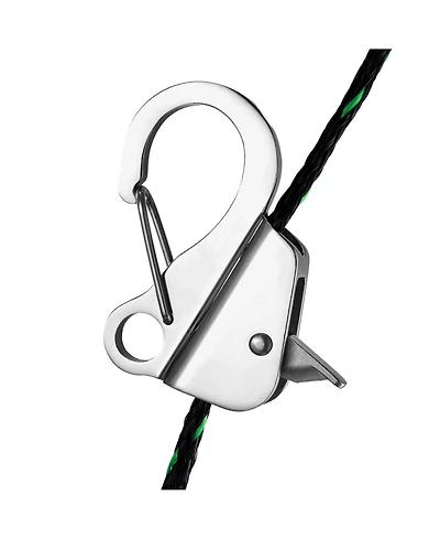 Sevorley Stainless Steel Boat Anchor Hook, Knotless Slide Anchor with Quick Release for 3/8 to 5/8 in Rope, Holds 3700 lb