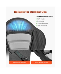 Sevorley Universal Kayak Seat with Back Support, 0.5" Padded Cushion with Storage Bag and Adjustable Straps