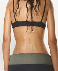 Mango Women's Semi-Sheer Knit Crop Top