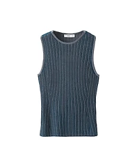 Mango Women's Ribbed Open-Back Top