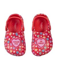 Sweethearts Big Girls Conversation Hearts Clogs