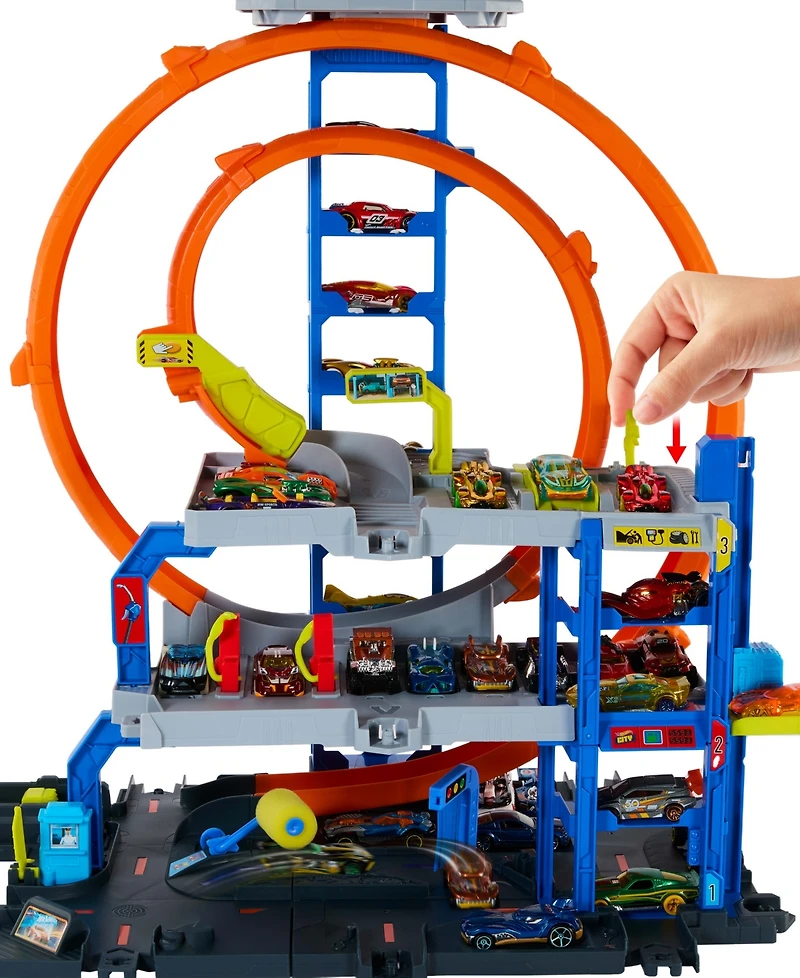Hot Wheels Mega Loop Garage Playset