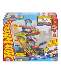 Hot Wheels City Transforming Stunt Garage Playset