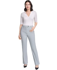 Calvin Klein Women's High-Rise Straight-Leg Modern Fit Pants