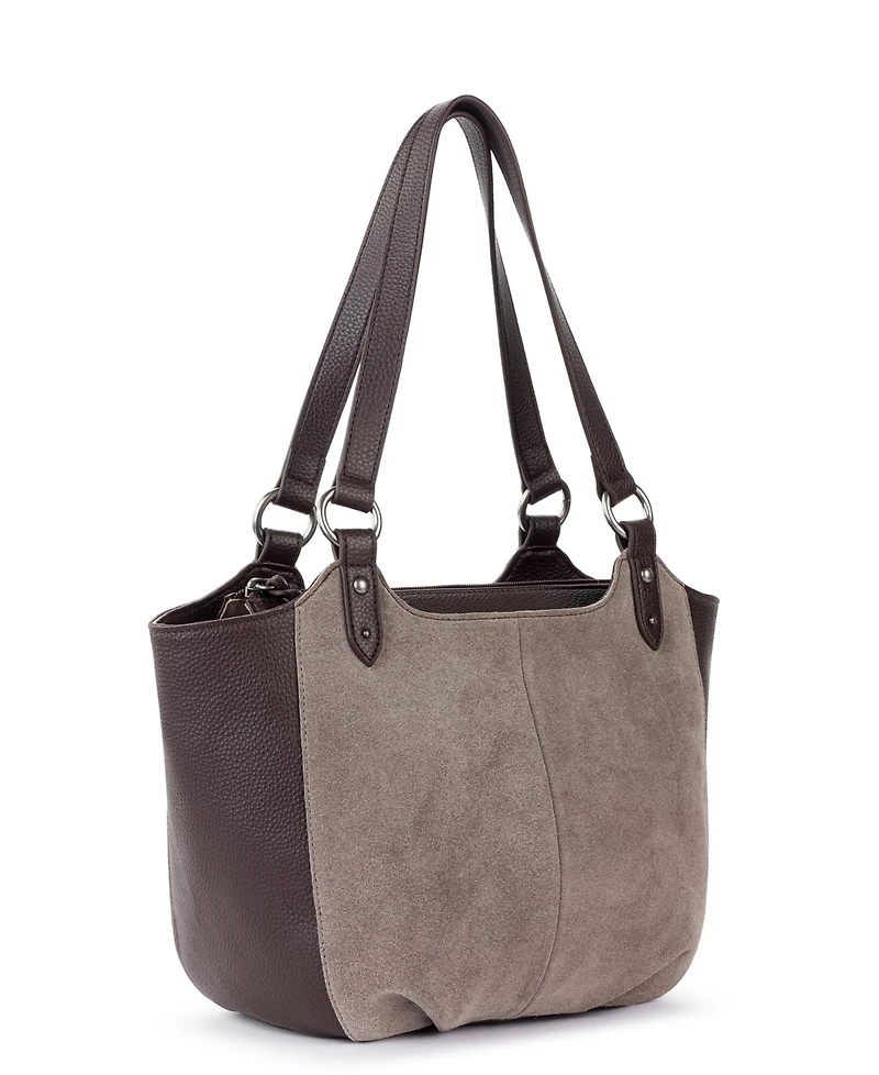The Sak Bolinas Leather Extra Large Satchel Handbag