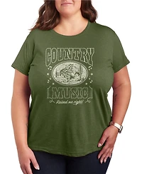 Hybrid Apparel Plus Short-Sleeve Graphic Country Music Tee