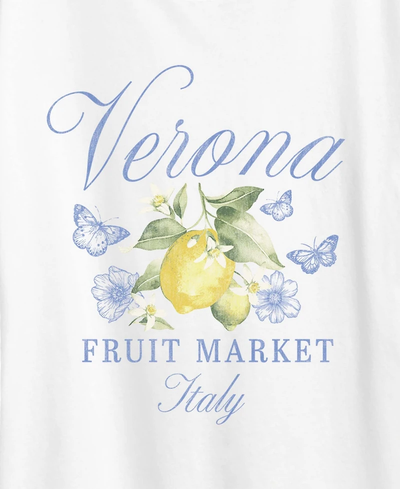 Hybrid Apparel Plus Short-Sleeve Graphic Verona Italy Lemons Tee