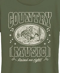Hybrid Apparel Plus Short-Sleeve Graphic Country Music Tee