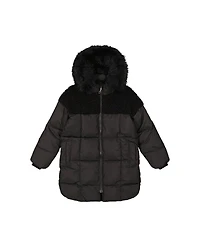 Deux par Deux Little and Big Girl ( size 6 to 14 ) Long Winter Puffer Coat