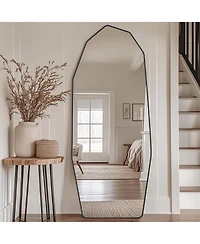Antok Full Length Mirror, 71"x26" Diamond-shaped Floor Mirror for Bedroom, Hanging Mounted for Living Room Cloakroom