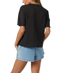 O'Neill Women's Board Crewneck Embroidered Easy T-Shirt