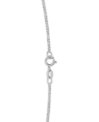 Macy's Diamond-Cut Box Chain Necklace in 10k White Gold