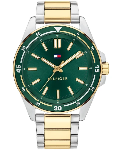 Tommy Hilfiger Men's Quartz Two-Tone Stainless Steel Bracelet Watch 42mm