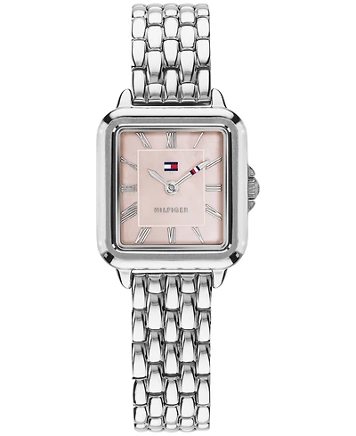 Tommy Hilfiger Women's Quartz Silver-Tone Stainless Steel Bracelet Watch 22.5mm