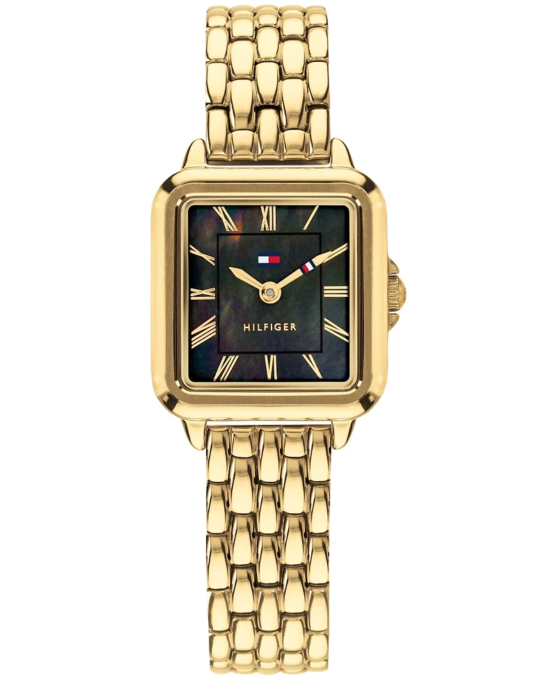 Tommy Hilfiger Women's Quartz Gold-Tone Stainless Steel Bracelet Watch 22.5mm
