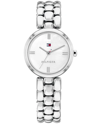 Tommy Hilfiger Women's Quartz Silver-Tone Stainless Steel Bracelet Watch 26mm
