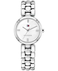 Tommy Hilfiger Women's Quartz Silver-Tone Stainless Steel Bracelet Watch 26mm