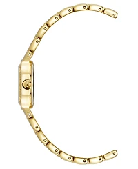 Anne Klein Women's Quartz Oval Black Dial Gold-Tone Alloy Metal Bracelet Watch 18mm