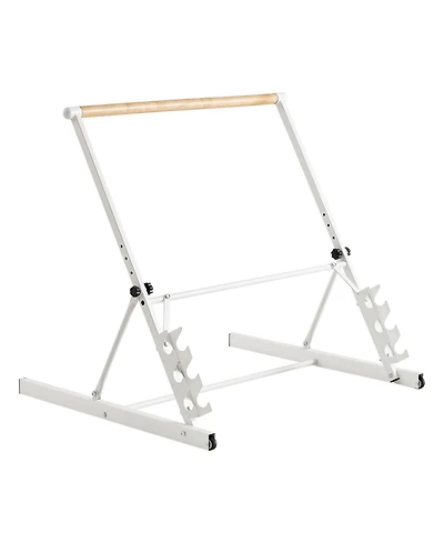 Sevorley Freestanding Ballet Barre, 3 Ft Foldable Portable Dance Stretch Bar, 4-Level Adjustable