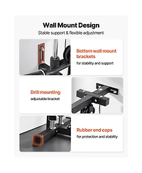 Sevorley Wall-Mount Lat Pull Down Machine 3-in-1 Cable Tower 500 lb