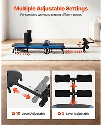 Sevorley Heavy Duty Inversion Table, 350 lb Capacity Back Stretcher with Adjustable Armrests