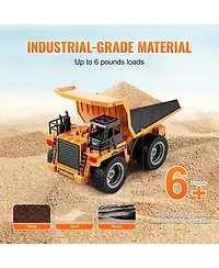 Sevorley 1:18 Scale 9-Channel Metal Bed 4WD Remote Control Dump Truck