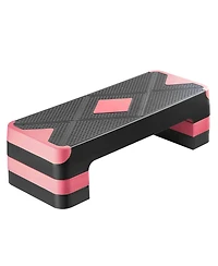 Sevorley Aerobic Exercise Step Platform, 28-Inch Adjustable Fitness Stepper with 4 Risers