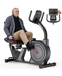 harison Hr-B51 Recumbent Exercise Bike 400 lbs Capacity - Magnetic Resistance, Easy Assembly, 2-in-1 Lcd Monitor with Bluetooth and Tablet Holder