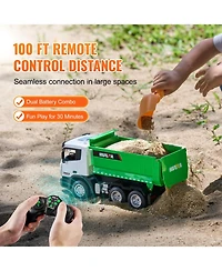 Sevorley 1:18 Scale 9-Channel 4WD Remote Control Dump Truck