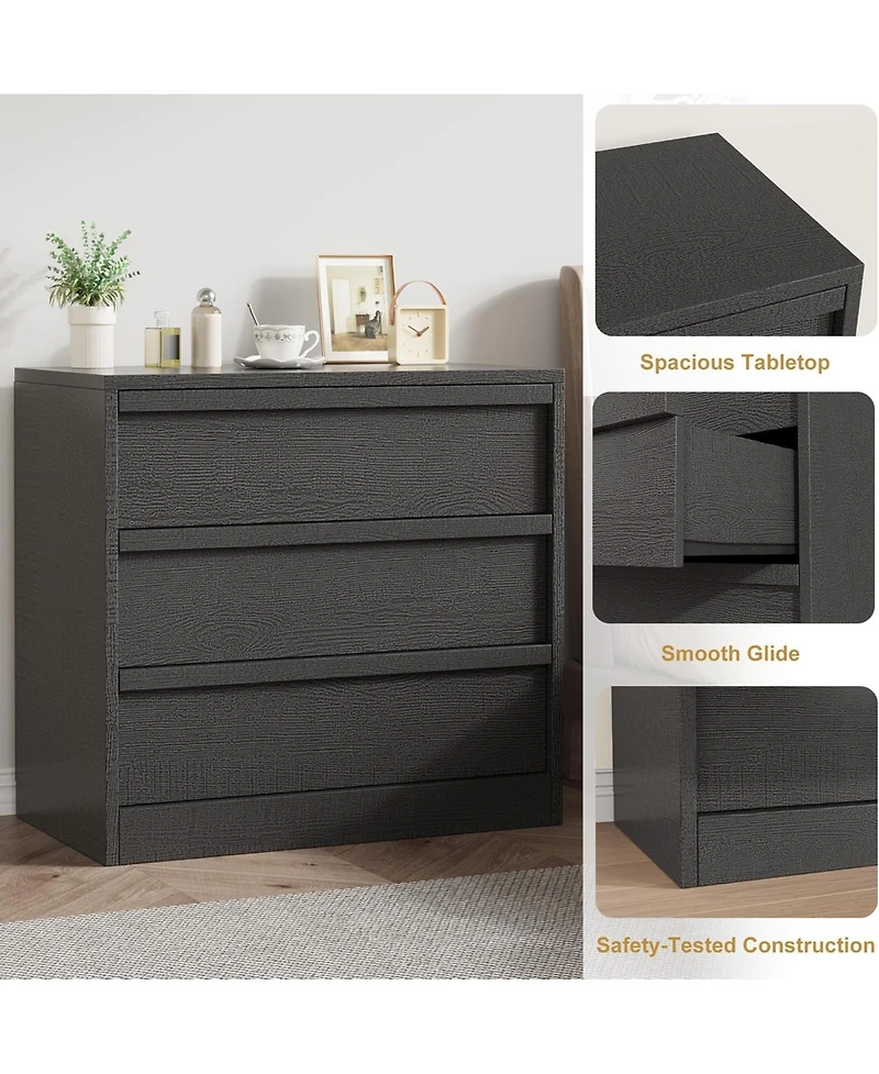 homfan 3-Drawer Dresser