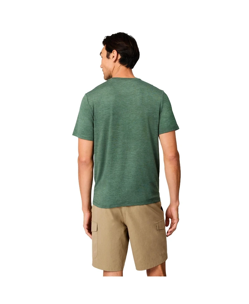 Free Country Men's Super Soft Microtech Short Sleeve Graphic Crew Tee