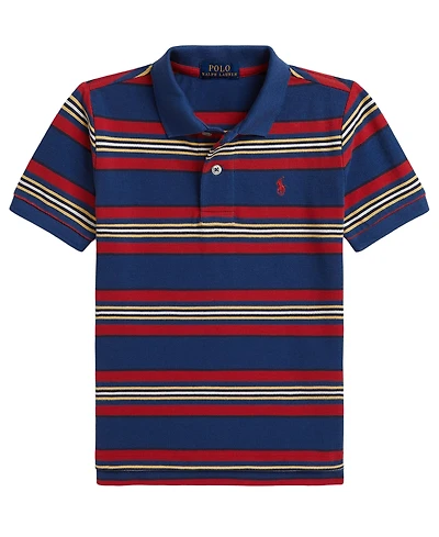 Polo Ralph Lauren Boys' 2T-7 Striped Mesh Shirt