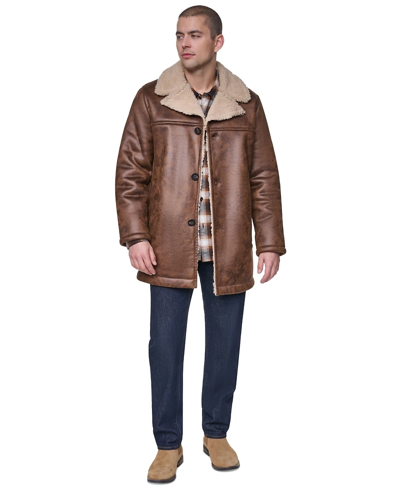 Levi's Men's Full Length Faux Shearling Jacket