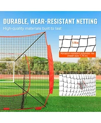 Sevorley 7x7 ft Replacement Baseball and Softball Practice Net with Strike Zone