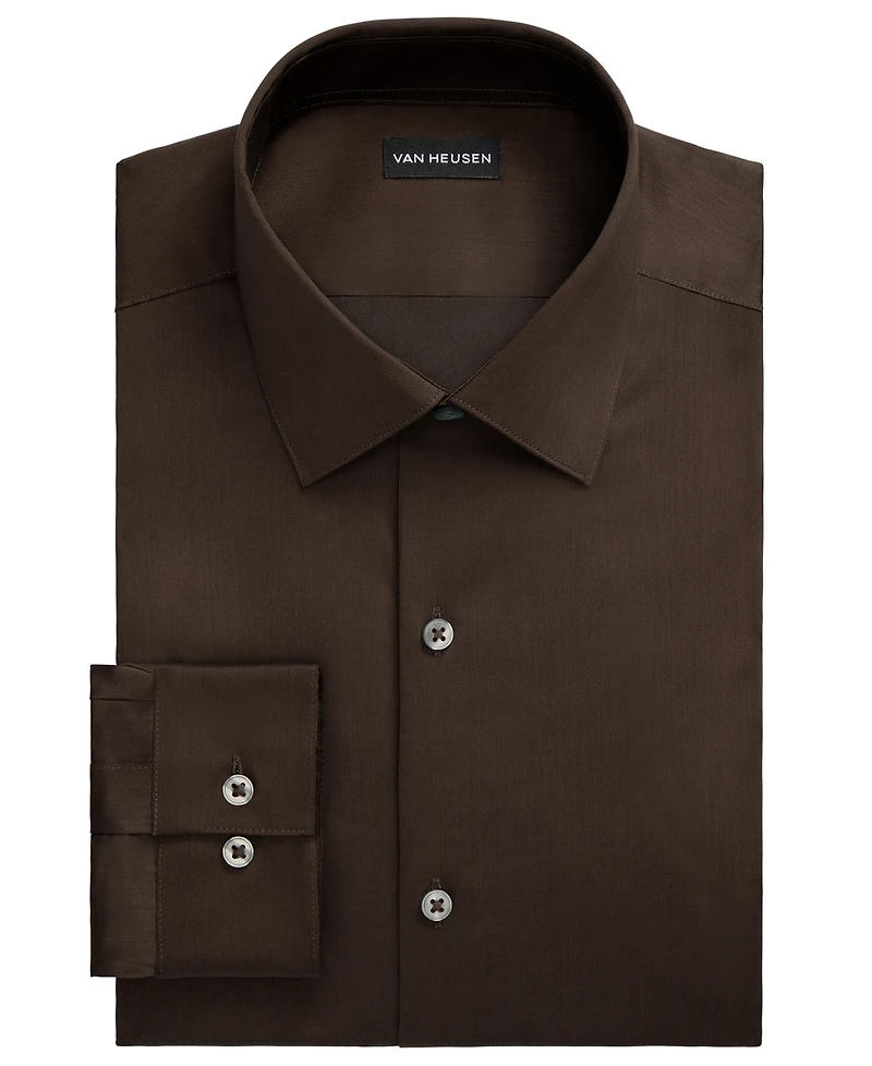 Van Heusen Men's Wrinkle Stretch Square Cuff Dress Shirt