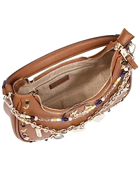 True Religion Women's Chain and Studs Pu Hobo Bag