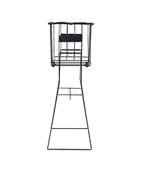 Sevorley Tennis and Pickleball Ball Hopper Cart with Wheels, Holds 75 Balls