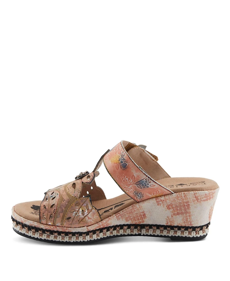 L'Artiste Women's Spring Step Coverup Sandal with Stitch-to-Sole Construction
