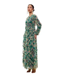 Maryisa Women's Floral Ruffle Maxi Dress