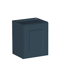 Boyel Living 15 Inch Wide Short Wall Cabinet, Ready to Assemble Cabinet with Solid Wood Frame, Soft-Close Slides and Hinge