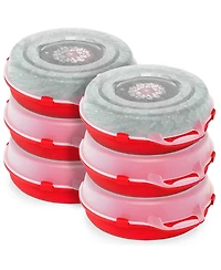 Homz 24 Inch Seasonal Holiday Christmas Plastic Wreath Storage Box