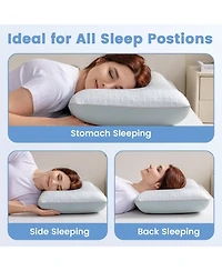Piscifun Memory Foam Camping Travel Nap Pillow Washable Breathable Cover Support Neck Shoulder Back