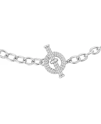 And Now This Cubic Zirconia Toggle Necklace