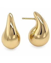 And Now This 18K Gold Plated or Silver Teardrop Small Stud Earrings