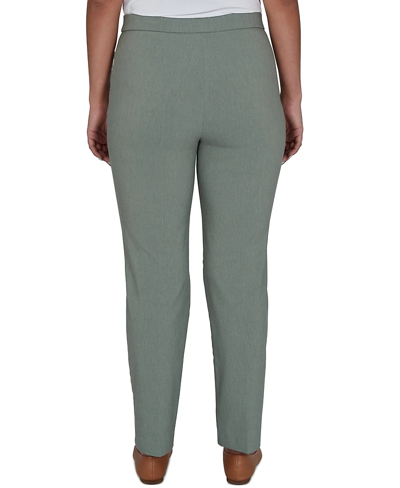 Alfred Dunner Petite Provence Millennium Flat Front Short Length Pant