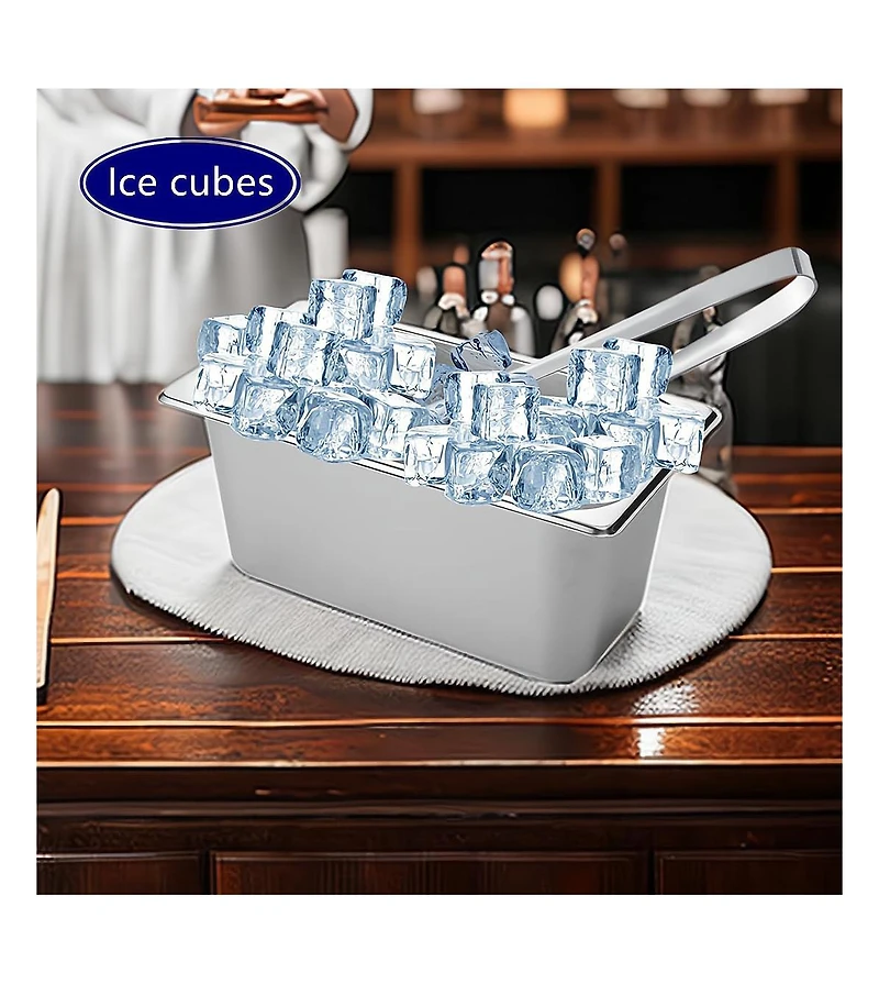 Piscifun Stainless Steel Ice Bucket For Drinks Parties Bars And Home Use