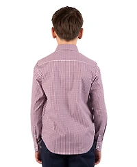Tailorbyrd Big Boys Signature Gingham Long Sleeve Shirt