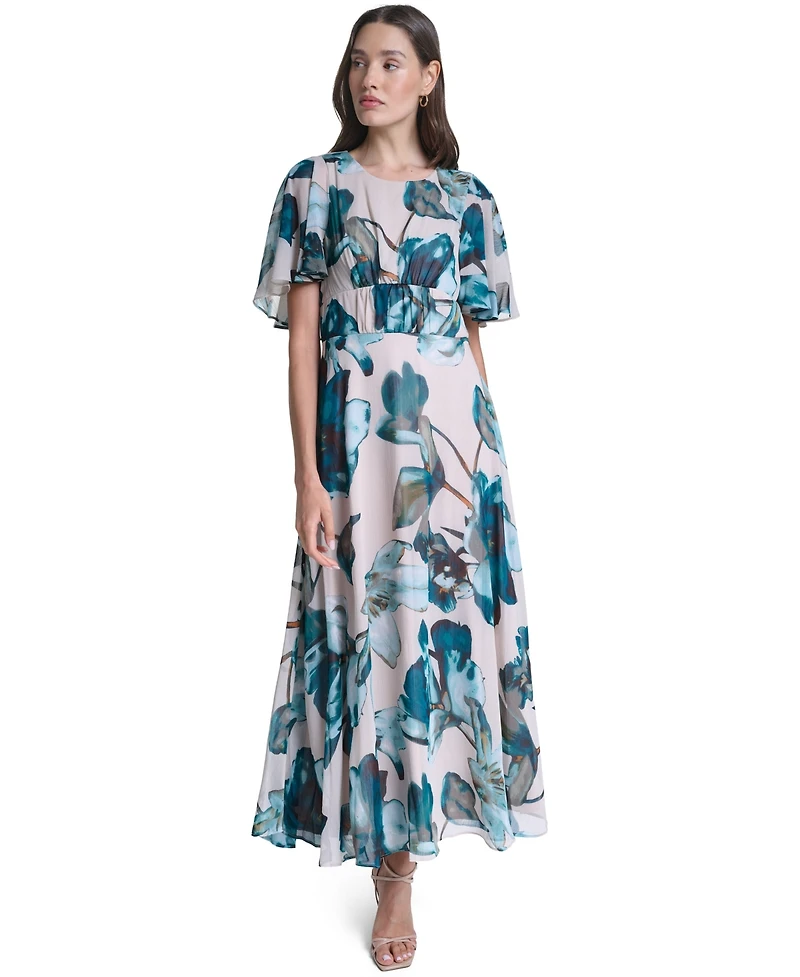 Calvin Klein Women's Crew Neck Midi Dress